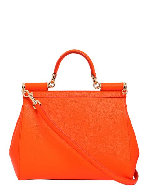 dolce and gabbana orange bag